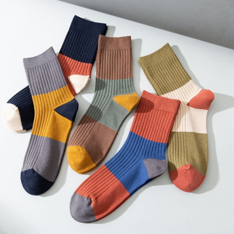 Viertelsocken in Kontrastfarbe in Übergröße (5 Paar)