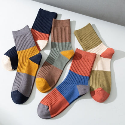 Viertelsocken in Kontrastfarbe in Übergröße (5 Paar)