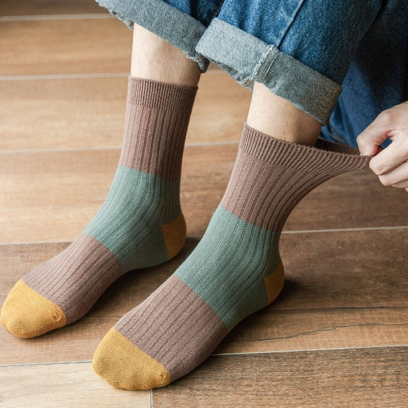 Viertelsocken in Kontrastfarbe in Übergröße (5 Paar)