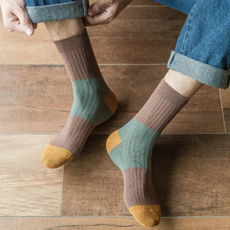 Viertelsocken in Kontrastfarbe in Übergröße (5 Paar)