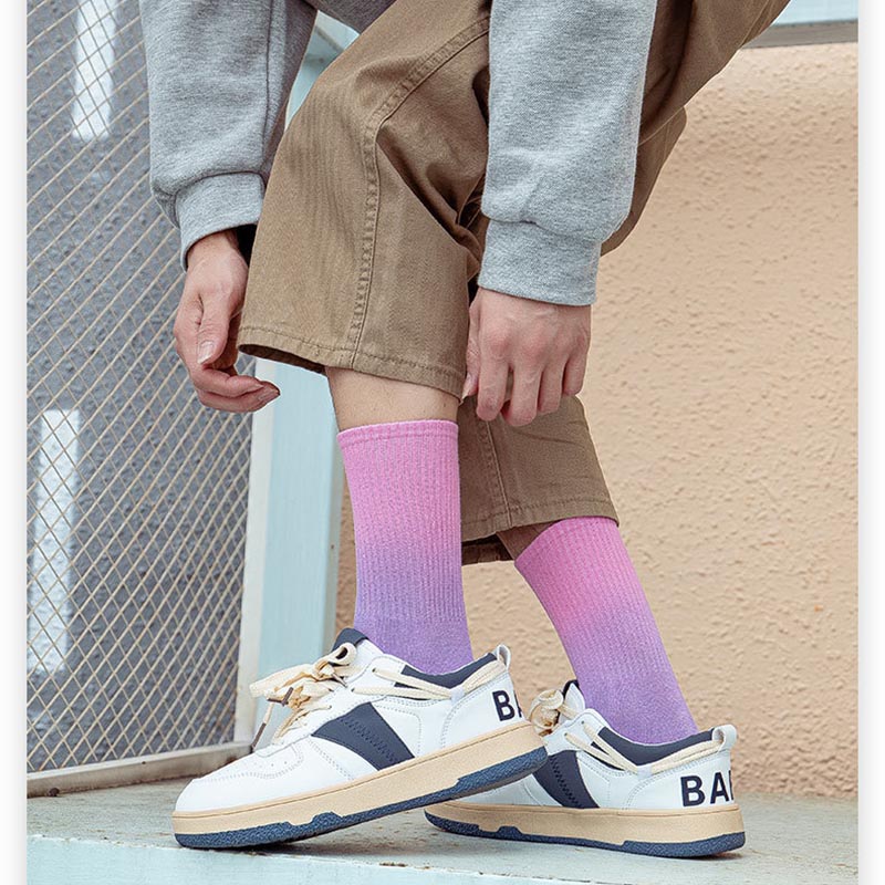 Modische Viertelsocken mit Farbverlauf (5 Paar) - image 1