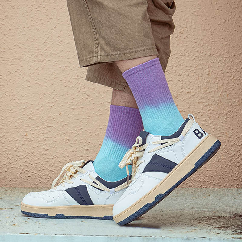 Modische Viertelsocken mit Farbverlauf (5 Paar) - image 3