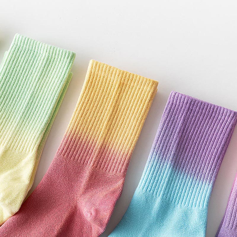 Modische Viertelsocken mit Farbverlauf (5 Paar) - image 4