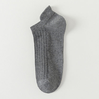Mesh-Atmungsaktive Knöchelsocken (10 Paar) - Dunkelgrau - EU44-50 (US10-15) - image 9