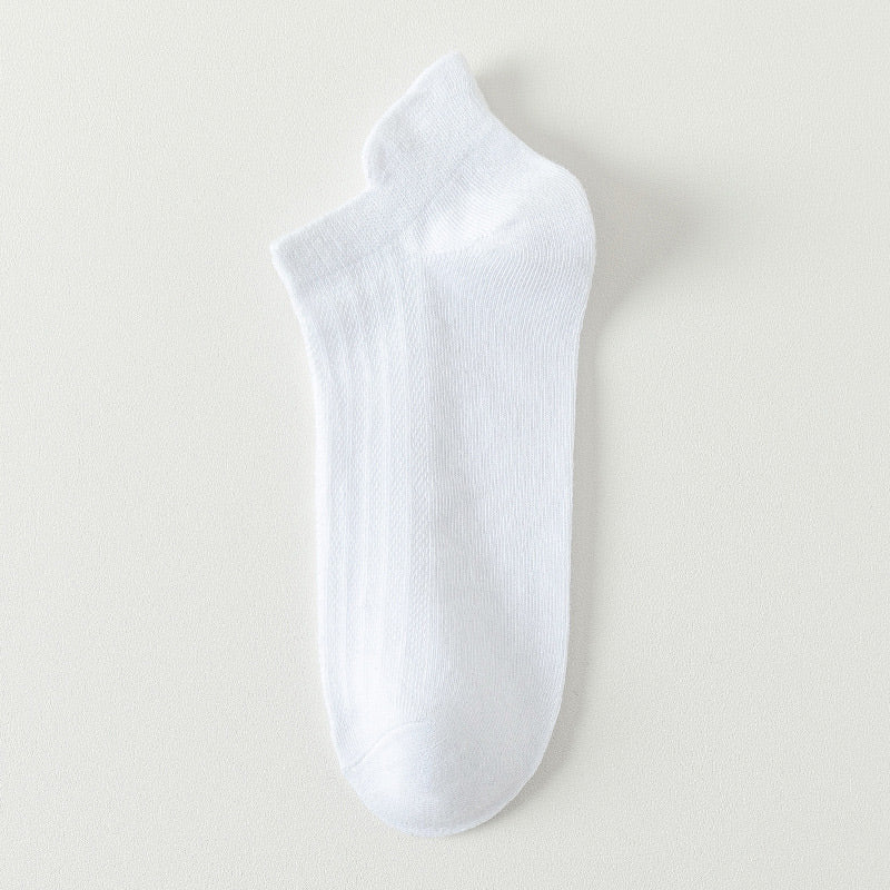 Mesh-Atmungsaktive Knöchelsocken (10 Paar) - Weiß - EU44-50 (US10-15) - image 12