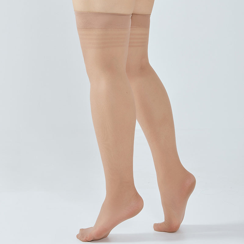 Transparente Oberschenkelhohe Socken (4 Paar) - image 12