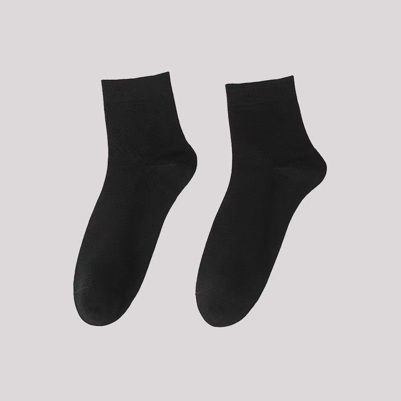 Einfarbige, lässige Viertelsocken (5 Paar) - Schwarz - EU42-48 (US8,5-13) - image 6