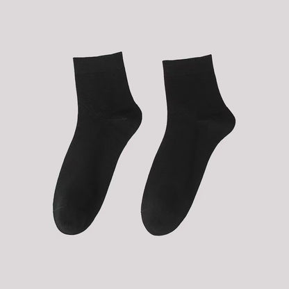 Einfarbige, lässige Viertelsocken (5 Paar) - Schwarz - EU42-48 (US8,5-13) - image 6