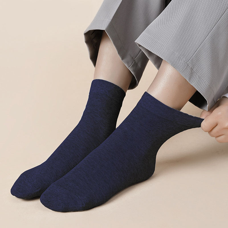 Einfarbige, lässige Viertelsocken (5 Paar) - image 1