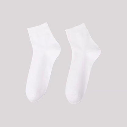 Einfarbige, lässige Viertelsocken (5 Paar) - Weiß - EU42-48 (US8,5-13) - image 5