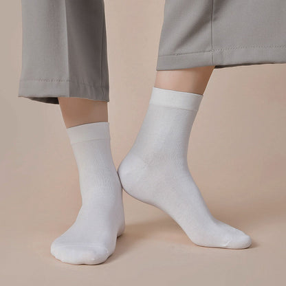 Einfarbige, lässige Viertelsocken (5 Paar) - image 2