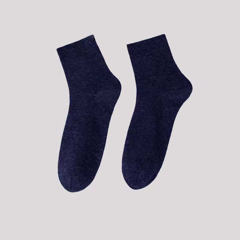 Einfarbige Casual Quarter Socken in Übergröße (5 Paar)
