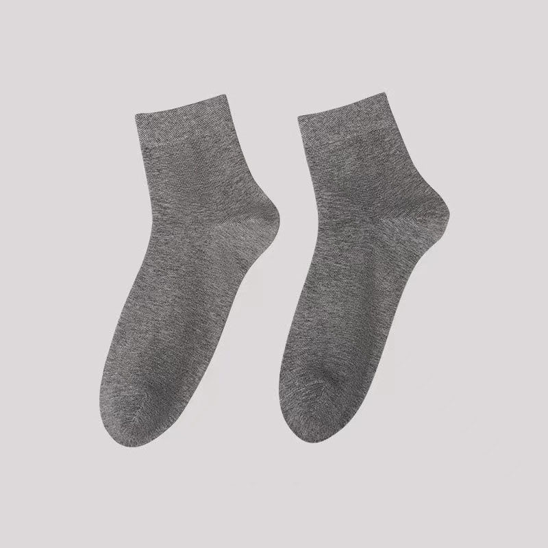 Einfarbige Casual Quarter Socken in Übergröße (5 Paar)