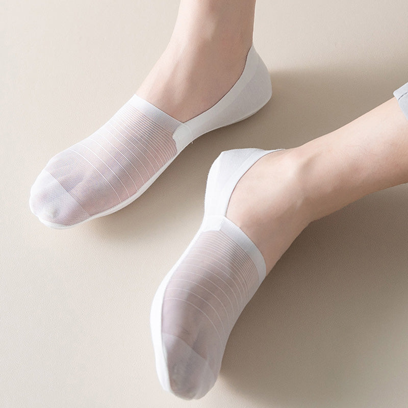 Unsichtbare Socken aus Eisseide (5 Paar) - image 4