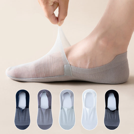 Unsichtbare Socken aus Eisseide (5 Paar) - image 0