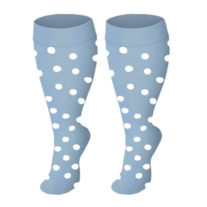 Kompressionsstrümpfe der Blue Series in Übergröße (3 Paar) - Blauer Punkt - 4XL - image 3
