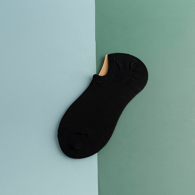 Netzartige, rutschfeste Silikon-Knöchelsocken (11 Paar) - Schwarz - EU44-50 (US10-15) - image 5