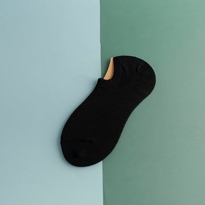 Netzartige, rutschfeste Silikon-Knöchelsocken (11 Paar) - Schwarz - EU44-50 (US10-15) - image 5