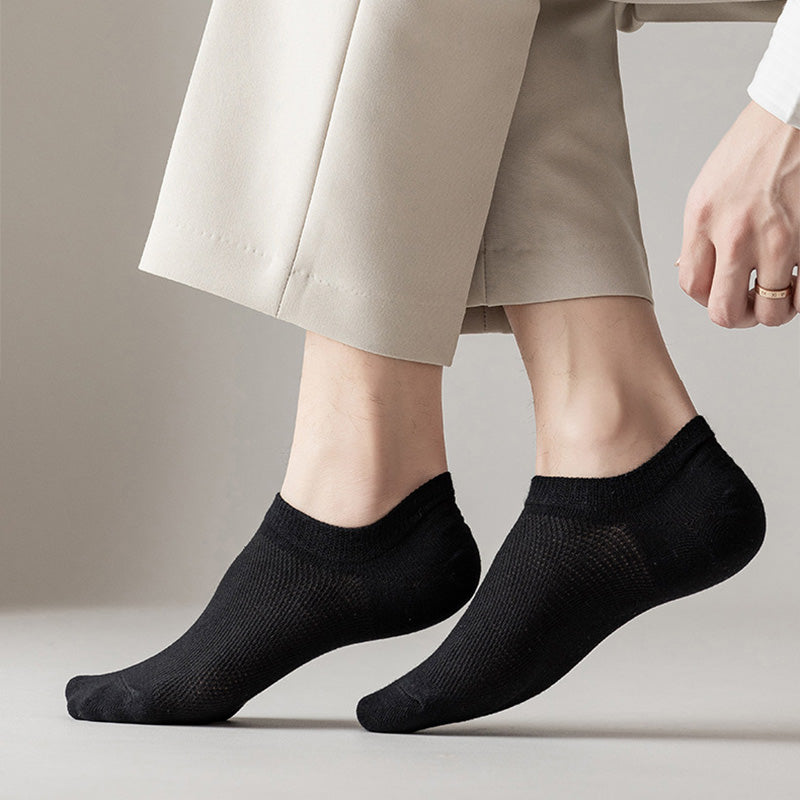 Netzartige, rutschfeste Silikon-Knöchelsocken (11 Paar) - image 1