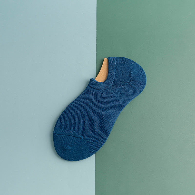 Netzartige, rutschfeste Silikon-Knöchelsocken (11 Paar) - Blau - EU44-50 (US10-15) - image 14