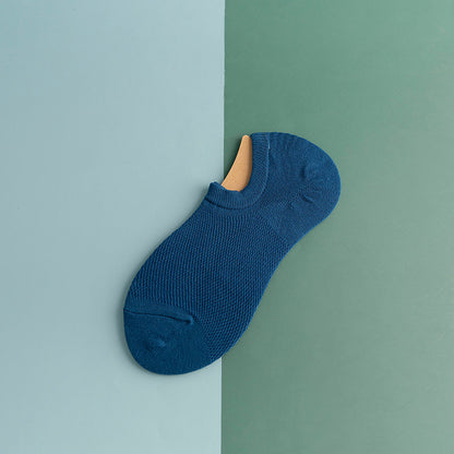 Netzartige, rutschfeste Silikon-Knöchelsocken (11 Paar) - Blau - EU44-50 (US10-15) - image 14