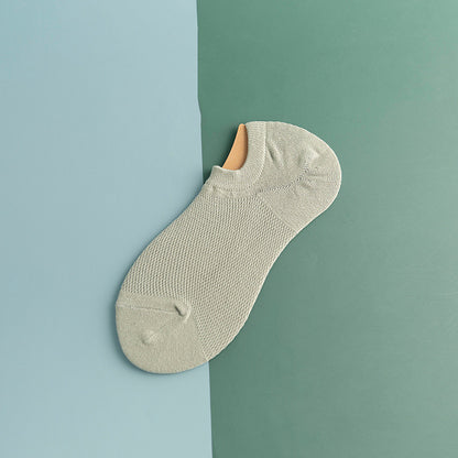 Netzartige, rutschfeste Silikon-Knöchelsocken (11 Paar) - Hellgrün - EU44-50 (US10-15) - image 18