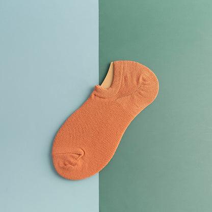 Netzartige, rutschfeste Silikon-Knöchelsocken (11 Paar) - Orange - EU44-50 (US10-15) - image 19