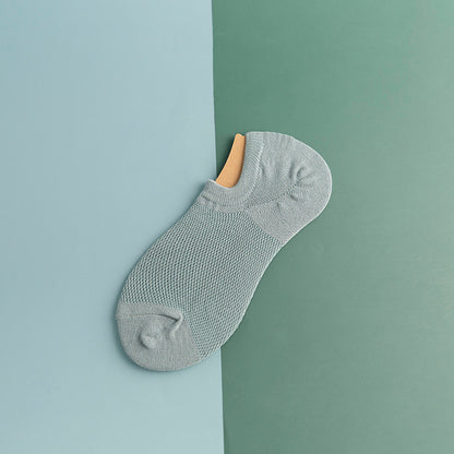 Netzartige, rutschfeste Silikon-Knöchelsocken (11 Paar) - Hellblau - EU44-50 (US10-15) - image 17