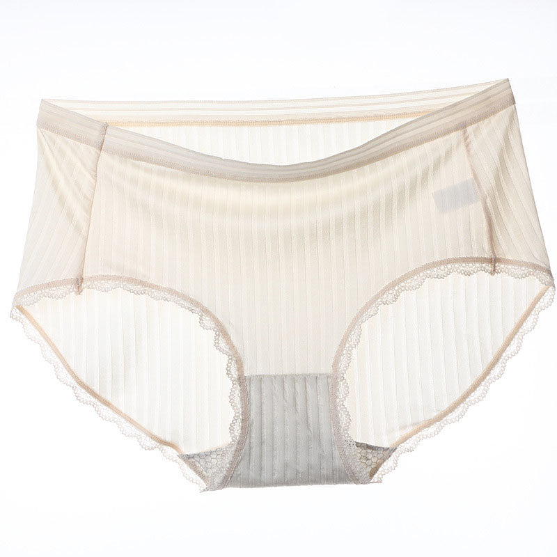 Atmungsaktive Slips aus Eisseide (5er-Pack) - Aprikose - 4XL - image 2