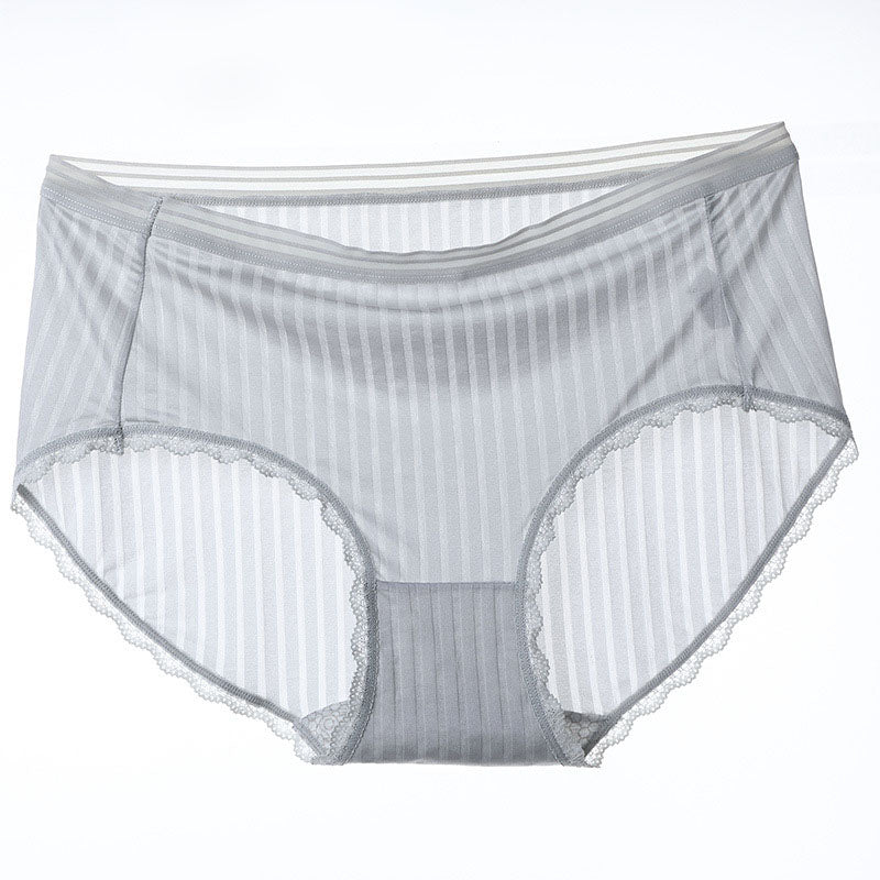 Atmungsaktive Slips aus Eisseide (5er-Pack) - Hellgrau - 4XL - image 5