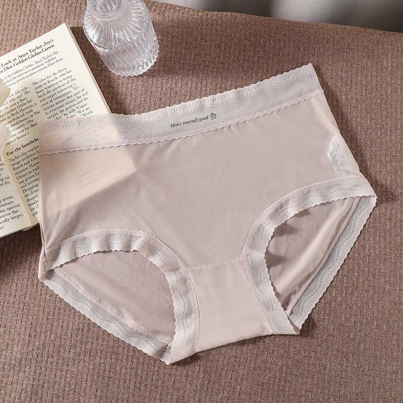 Ultradünne Slips aus Eisseide (3er-Pack) - Hellgrau - 3XL - image 9