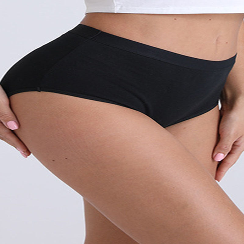 Baumwollslips mit hoher Taille in Übergröße (6er-Pack)