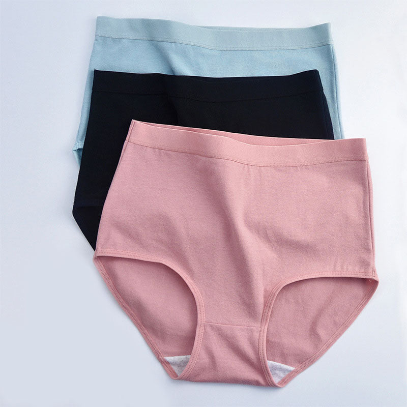 Baumwollslips mit hoher Taille in Übergröße (6er-Pack)