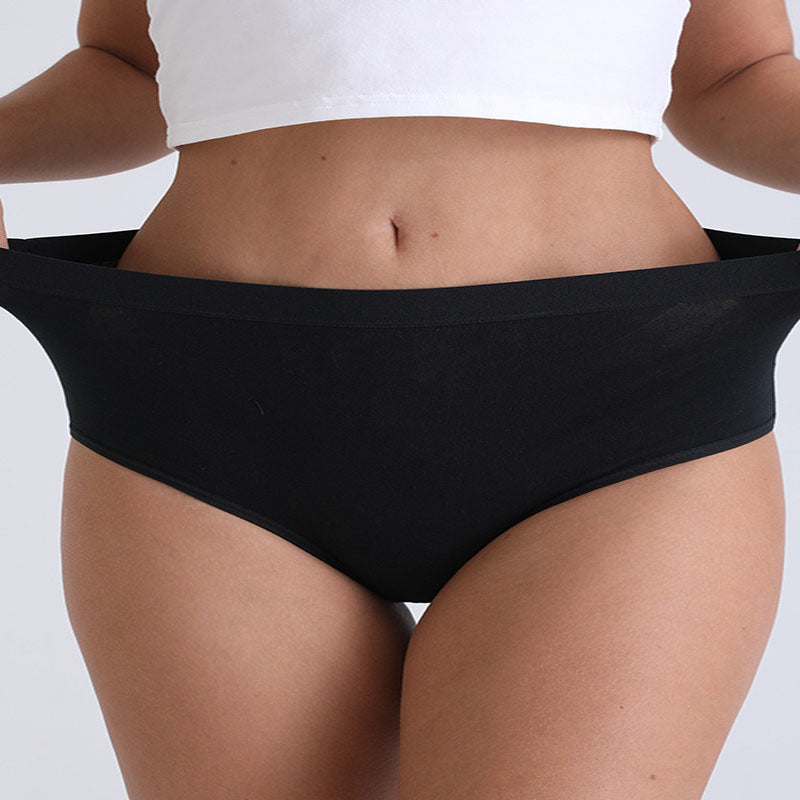 Baumwollslips mit hoher Taille in Übergröße (6er-Pack)