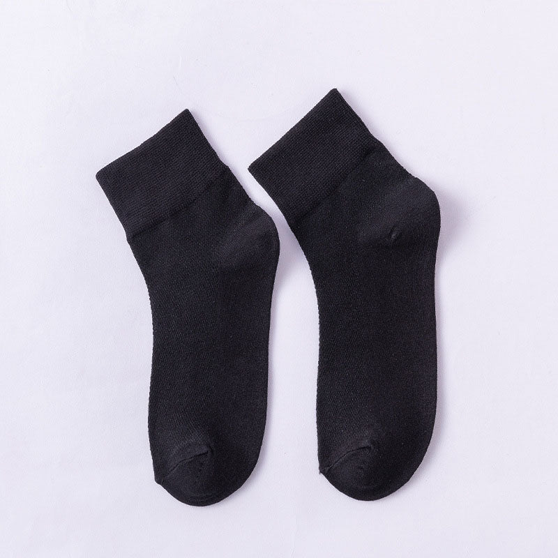 Einfarbige, hautfreundliche Viertelsocken (10 Paar) - Schwarz - EU36-38 (US3-5) - image 12