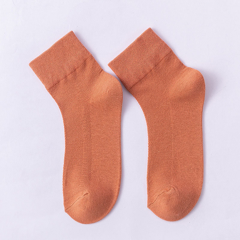 Einfarbige, hautfreundliche Viertelsocken (10 Paar) - Orange - EU36-38 (US3-5) - image 15