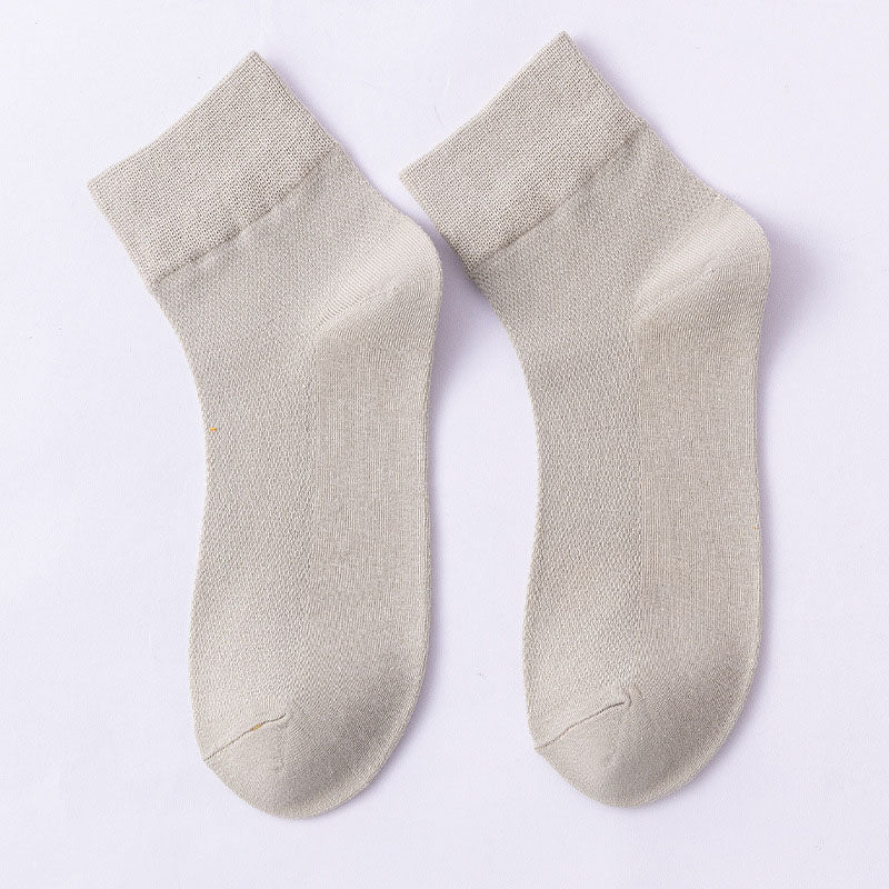Einfarbige, hautfreundliche Viertelsocken (10 Paar) - Hellgrau - EU36-38 (US3-5) - image 19