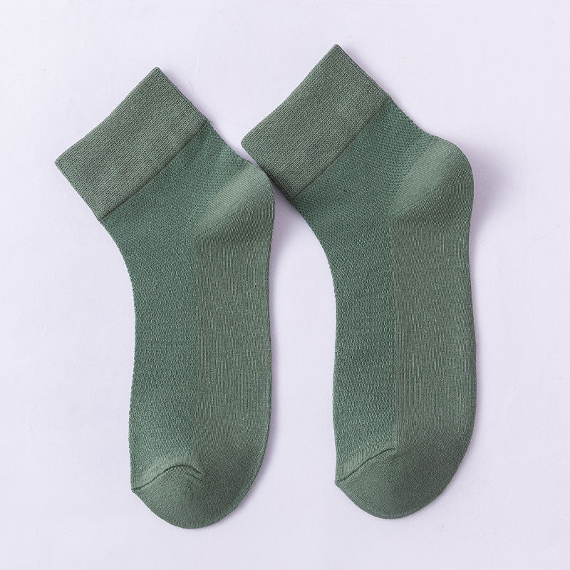 Einfarbige, hautfreundliche Viertelsocken (10 Paar) - Grün - EU36-38 (US3-5) - image 21
