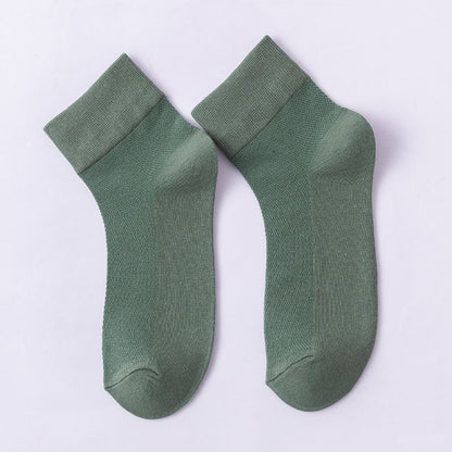 Einfarbige, hautfreundliche Viertelsocken (10 Paar) - Grün - EU36-38 (US3-5) - image 21