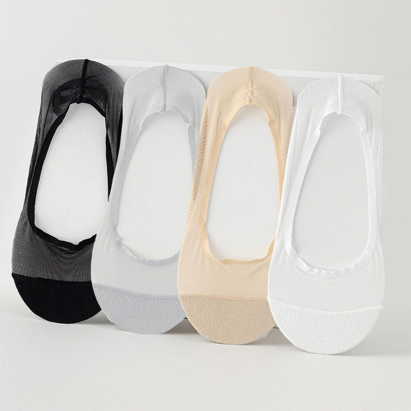 Unsichtbare Socken aus Eisseidennetz (4 Paar) - Mehrfarbig - EU36-38 (US3-5) - image 11