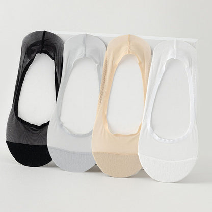 Unsichtbare Socken aus Eisseidennetz (4 Paar) - Mehrfarbig - EU36-38 (US3-5) - image 11