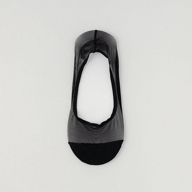 Unsichtbare Socken aus Eisseidennetz (4 Paar) - Schwarz - EU36-38 (US3-5) - image 12