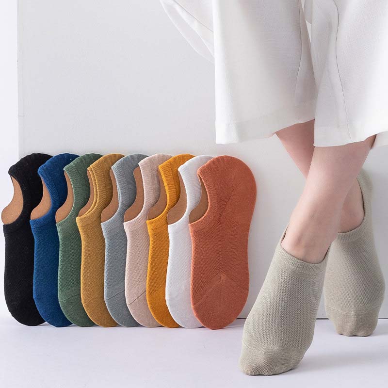 Klassische, vielseitige Knöchelsocken (10 Paar) - Mehrfarbig - EU36-38 (US3-5) - image 6
