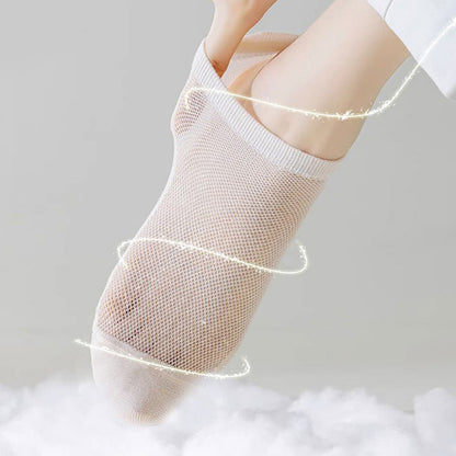 Atmungsaktive Söckchen aus Netzstoff in Übergröße (7 Paar)