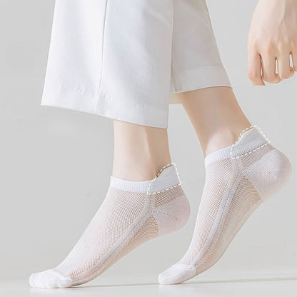 Atmungsaktive Knöchelsocken aus Vollnetzgewebe (7 Paar) - image 1