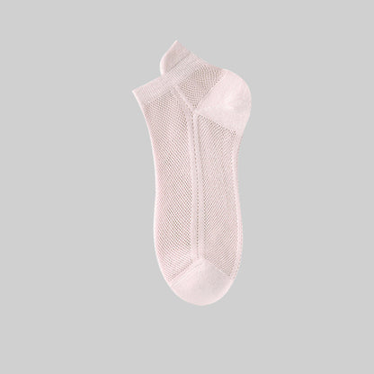 Atmungsaktive Knöchelsocken aus Vollnetzgewebe (7 Paar) - Rosa - EU36-39 (US3-6) - image 13