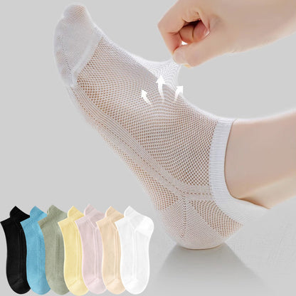Atmungsaktive Knöchelsocken aus Vollnetzgewebe (7 Paar) - image 0
