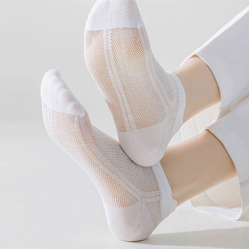 Atmungsaktive Knöchelsocken aus Vollnetzgewebe (7 Paar) - image 7