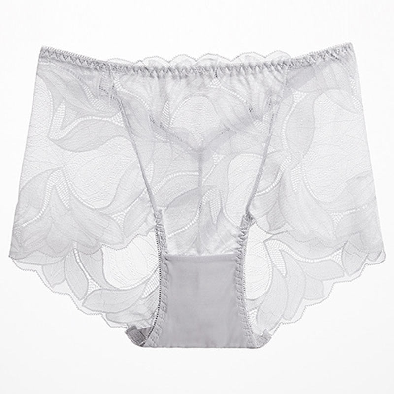 Atmungsaktive Spitzenhöschen (5er-Pack) - Hellgrau - 2XL - image 15