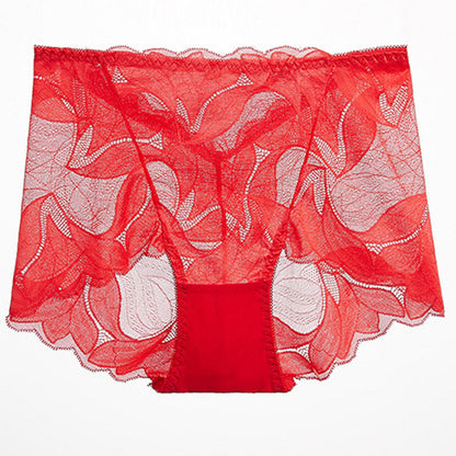Atmungsaktive Spitzenhöschen (5er-Pack) - Rot - 2XL - image 18